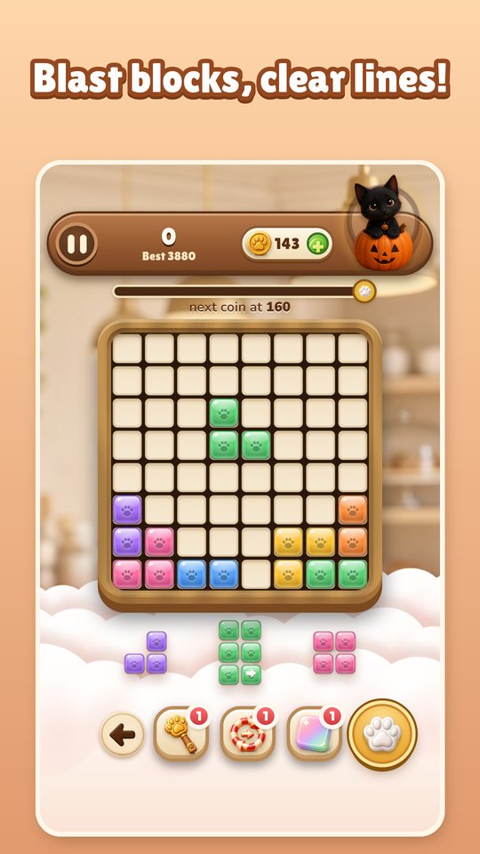 Block puzzle gameplay